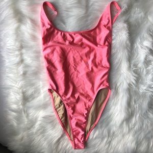 American Apparel Nylon Tricot High Leg Swimsuit